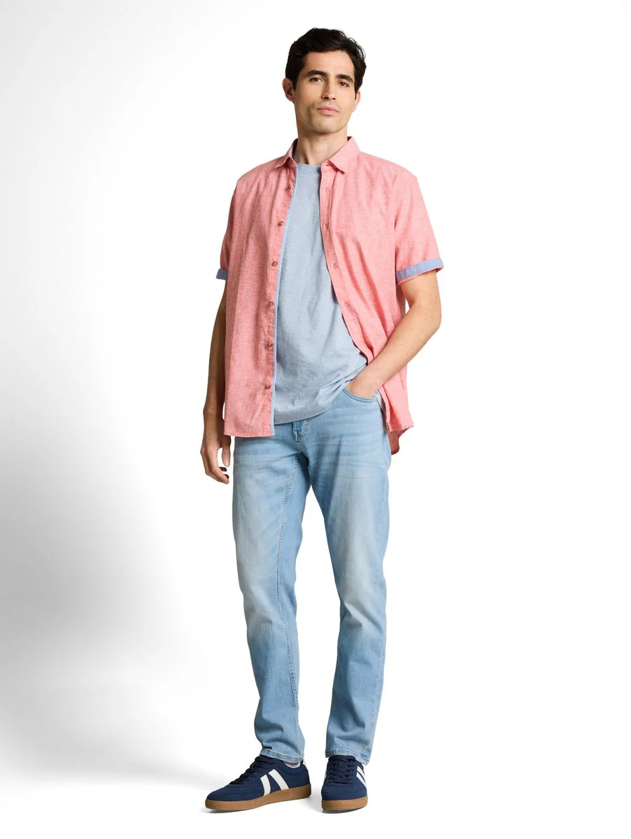 T-Shirt mit feinem Streifenmuster - Image 3