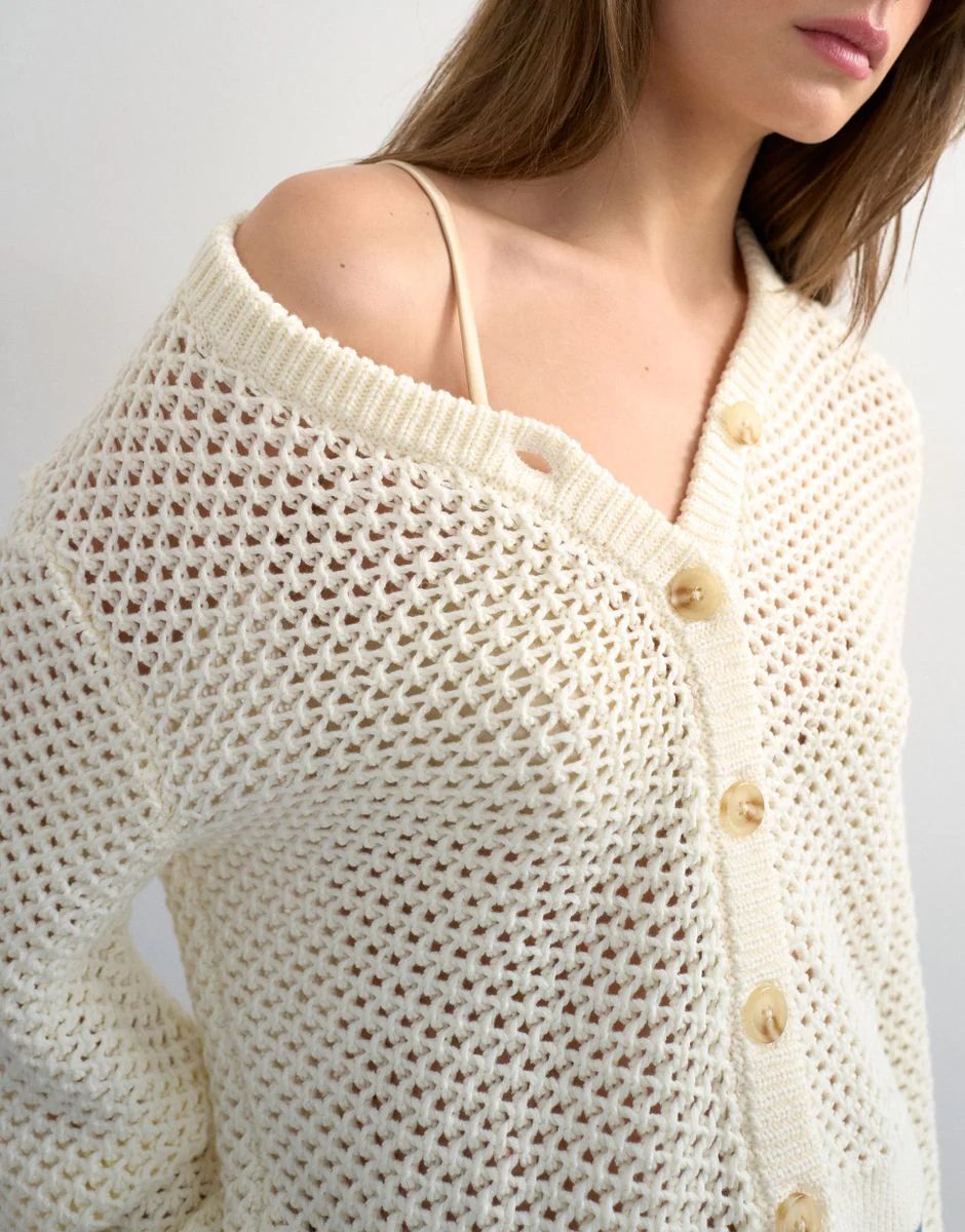 TSEMELIE LS OPEN STITCH CARDIGAN - Image 2
