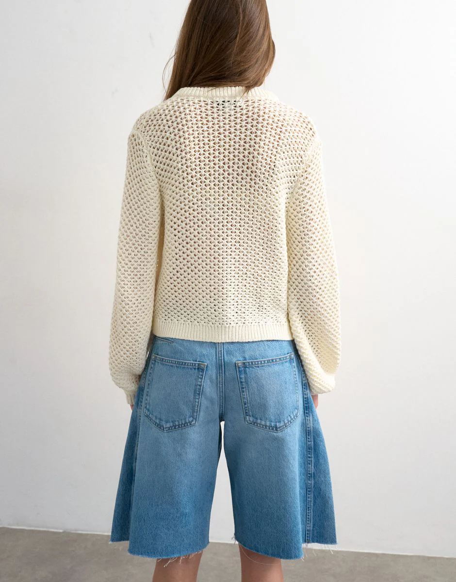 TSEMELIE LS OPEN STITCH CARDIGAN - Image 4