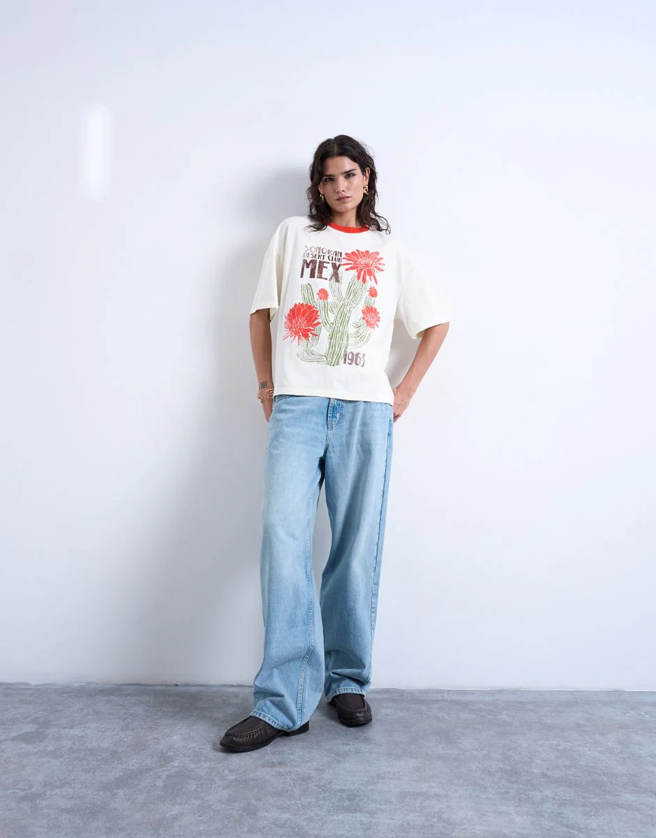 TSEMILY SS GRAPHIC OVERSIZED T-SHIR - Image 2