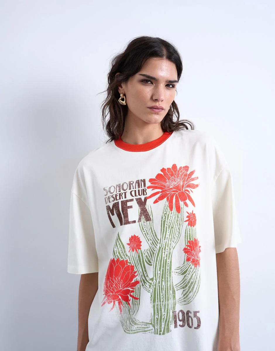 TSEMILY SS GRAPHIC OVERSIZED T-SHIR - Image 3