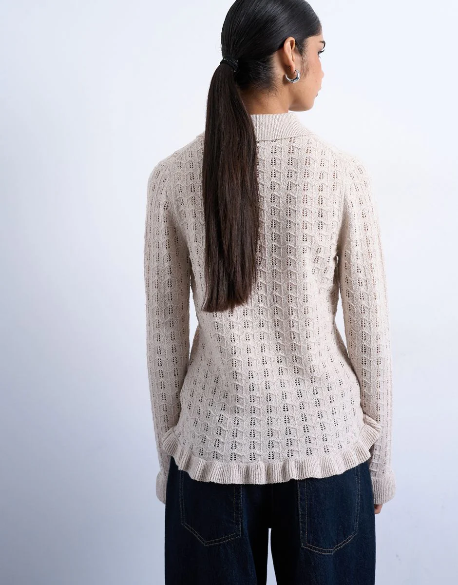 TSEMMA FRILL LS BUTTON PULLOVER - Image 4