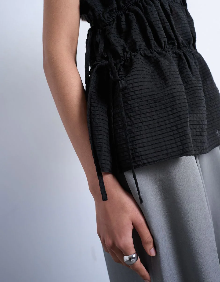 TSENA SS TIE TOP WVN - Image 3