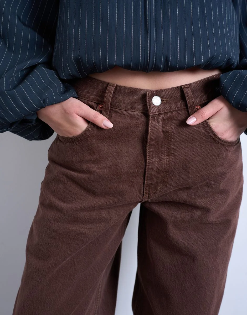 TSLOWRIE LR BAGGY DNM JEANS BROWN - Image 6