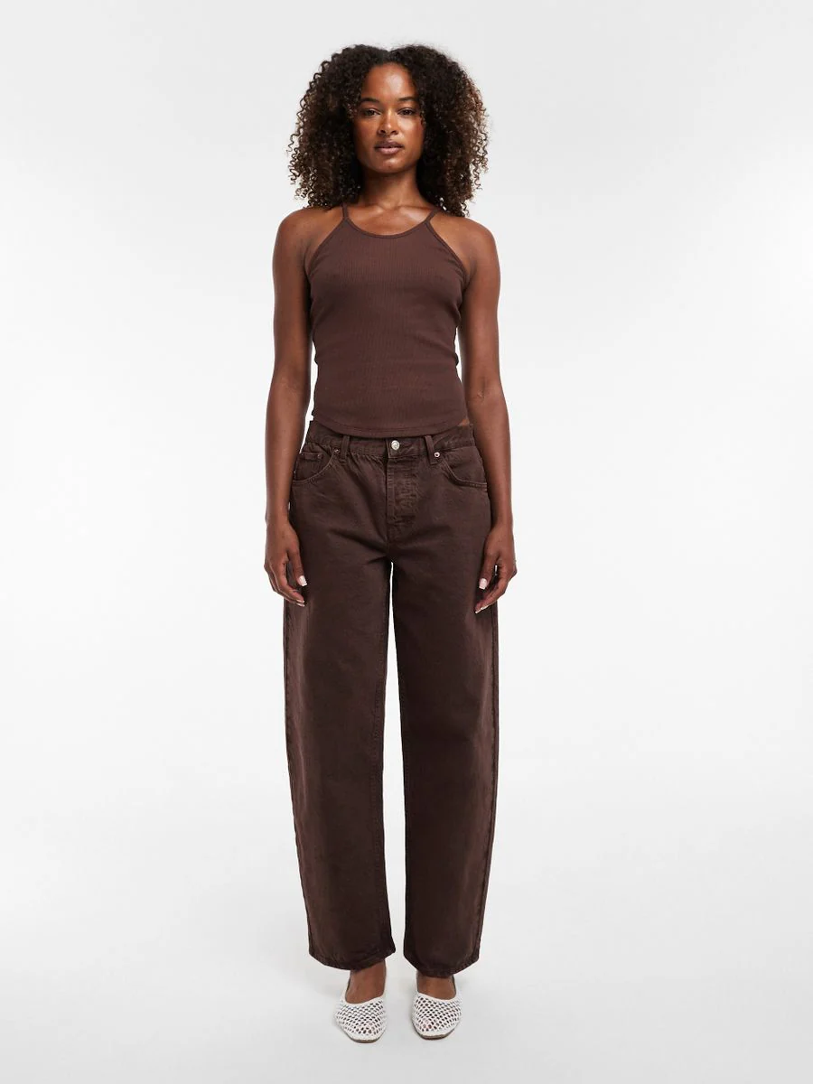 TSLOWRIE LR BAGGY DNM JEANS BROWN - Image 7