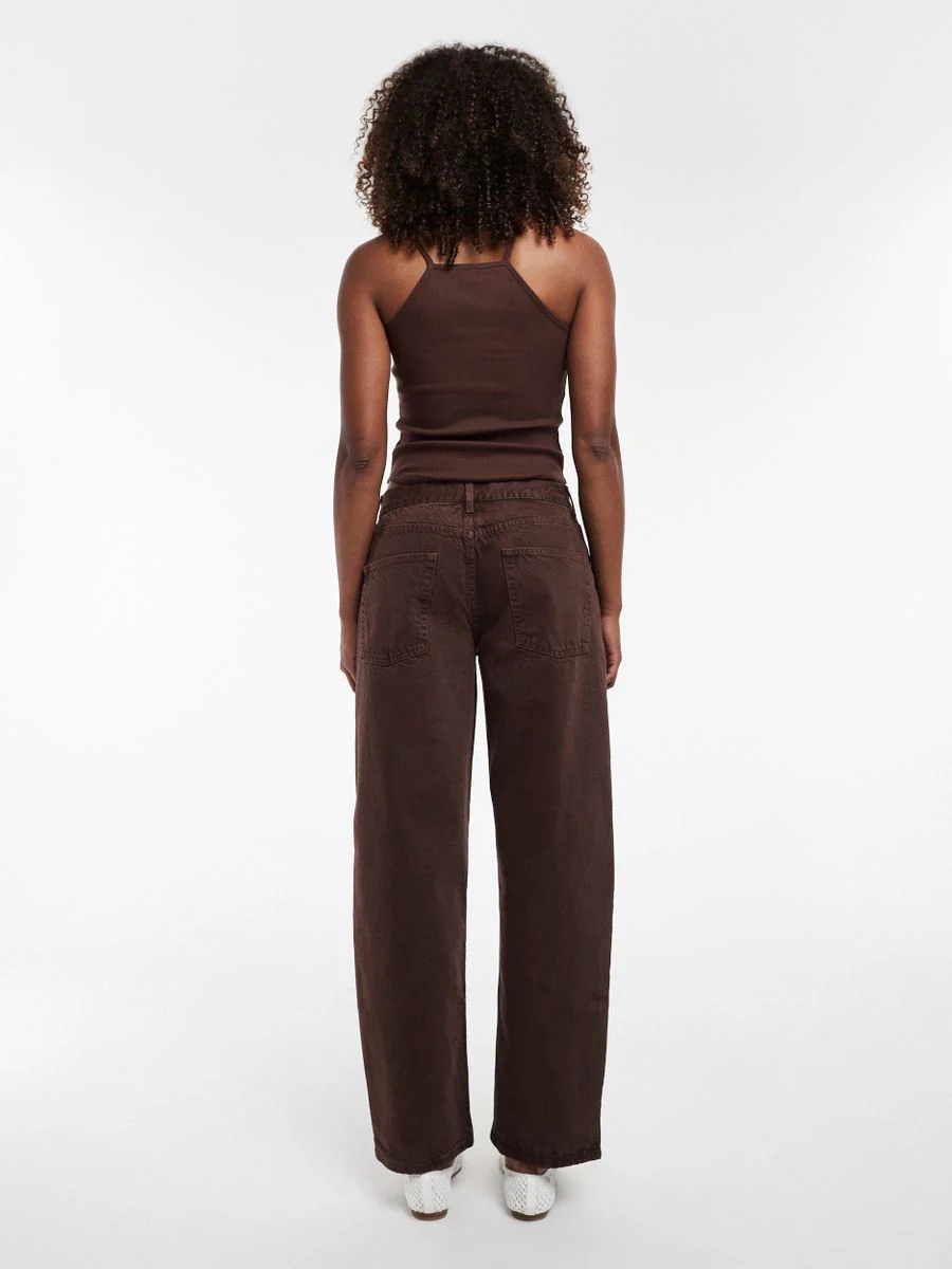 TSLOWRIE LR BAGGY DNM JEANS BROWN - Image 8