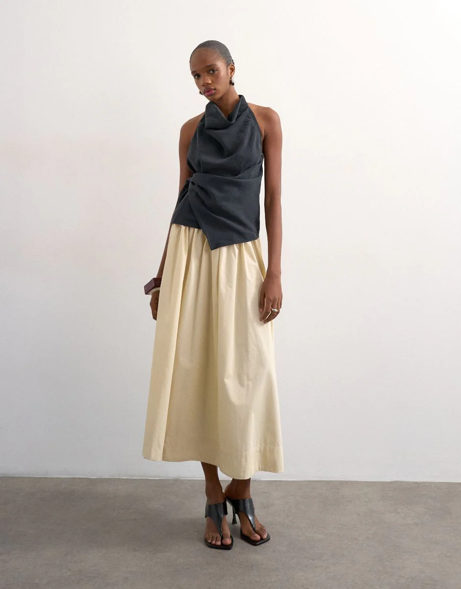 TSSALLY LW ANKLE SKIRT WVN - Image 3