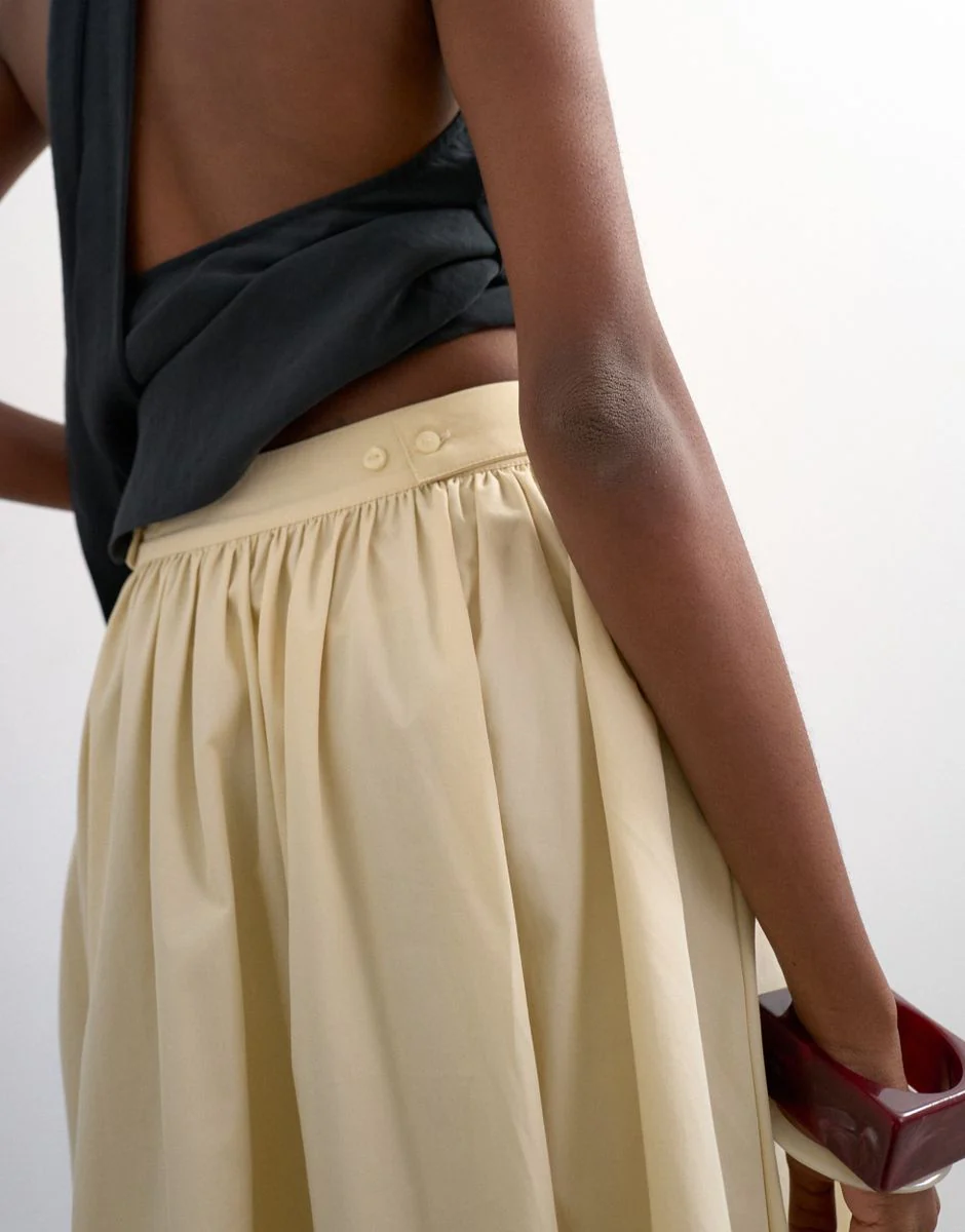 TSSALLY LW ANKLE SKIRT WVN - Image 4