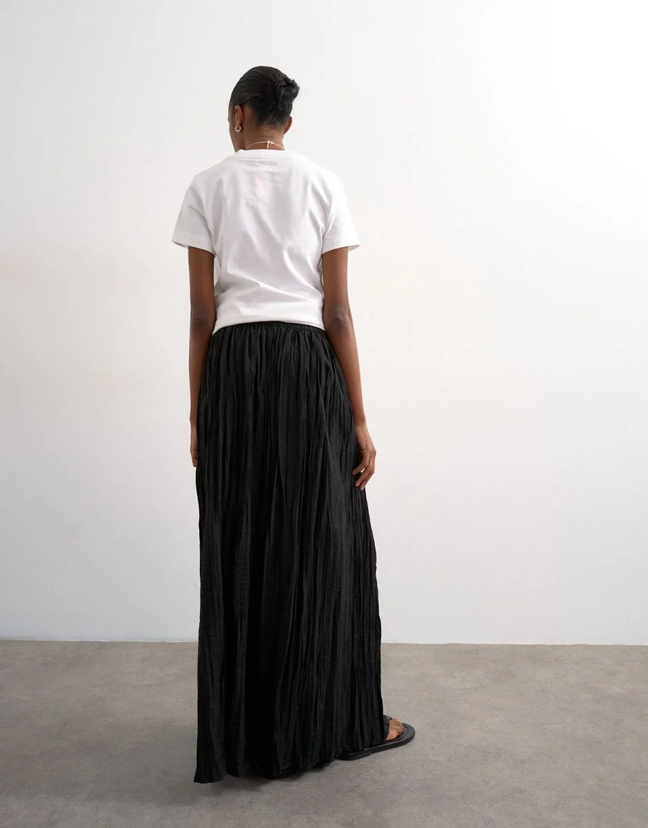 TSTHEA HR WAIST CRINKLE MAXI SKIRT - Image 3