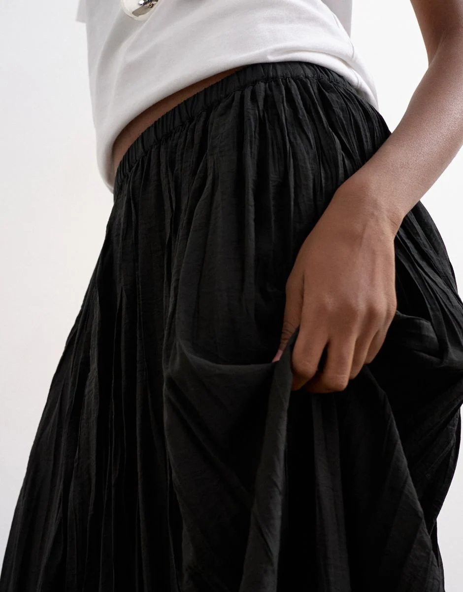 TSTHEA HR WAIST CRINKLE MAXI SKIRT - Image 5