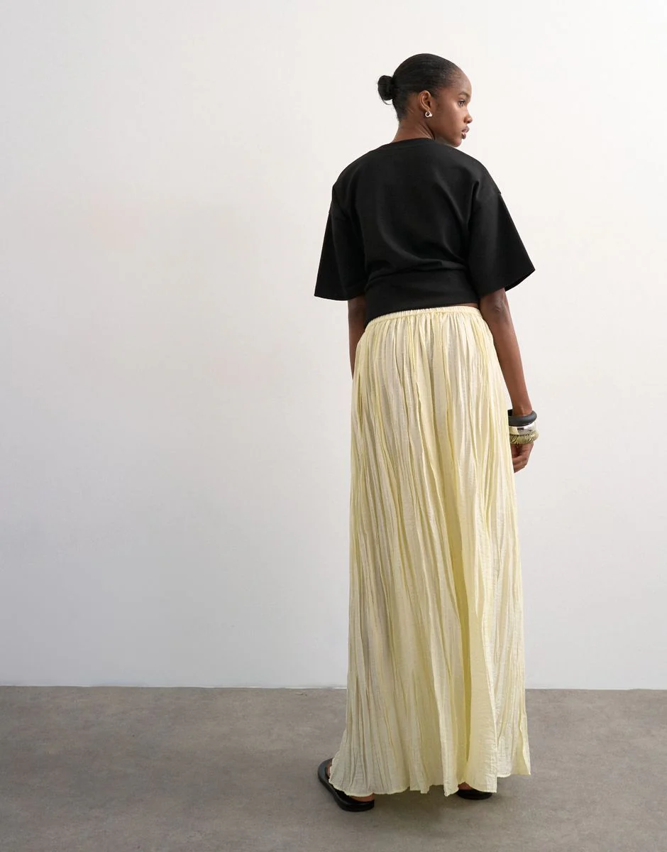 TSTHEA HR WAIST CRINKLE MAXI SKIRT - Image 6