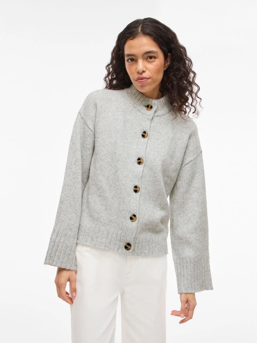 VIBIBBI L/S O-NECK KNIT CARDIGAN/PB - Image 3
