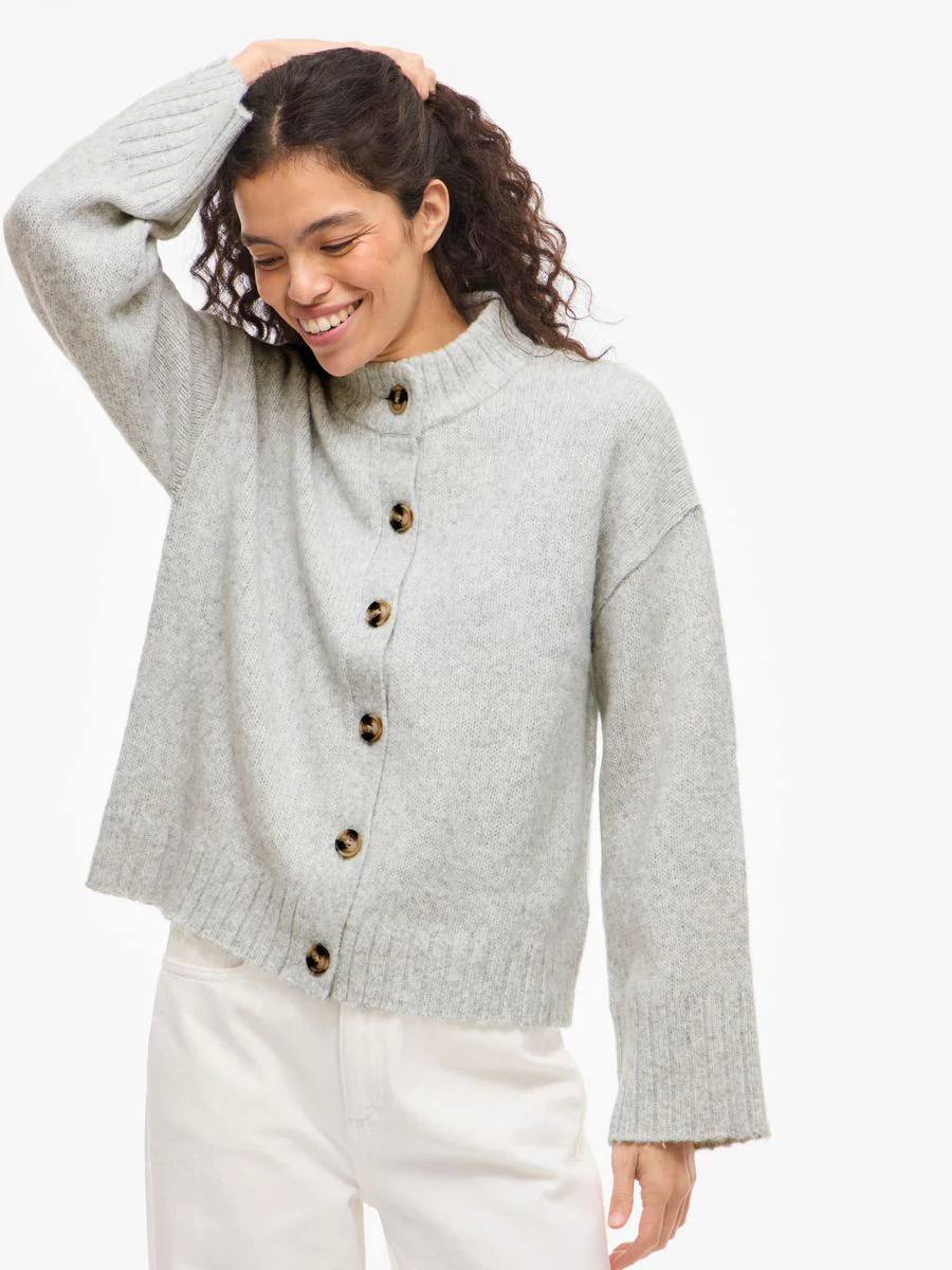 VIBIBBI L/S O-NECK KNIT CARDIGAN/PB - Image 7