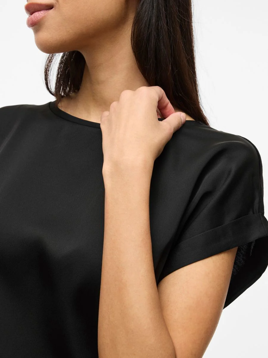 VIELLETTE S/S SATIN TOP - NOOS - Image 4