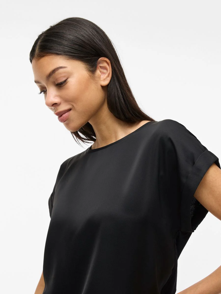VIELLETTE S/S SATIN TOP - NOOS - Image 7