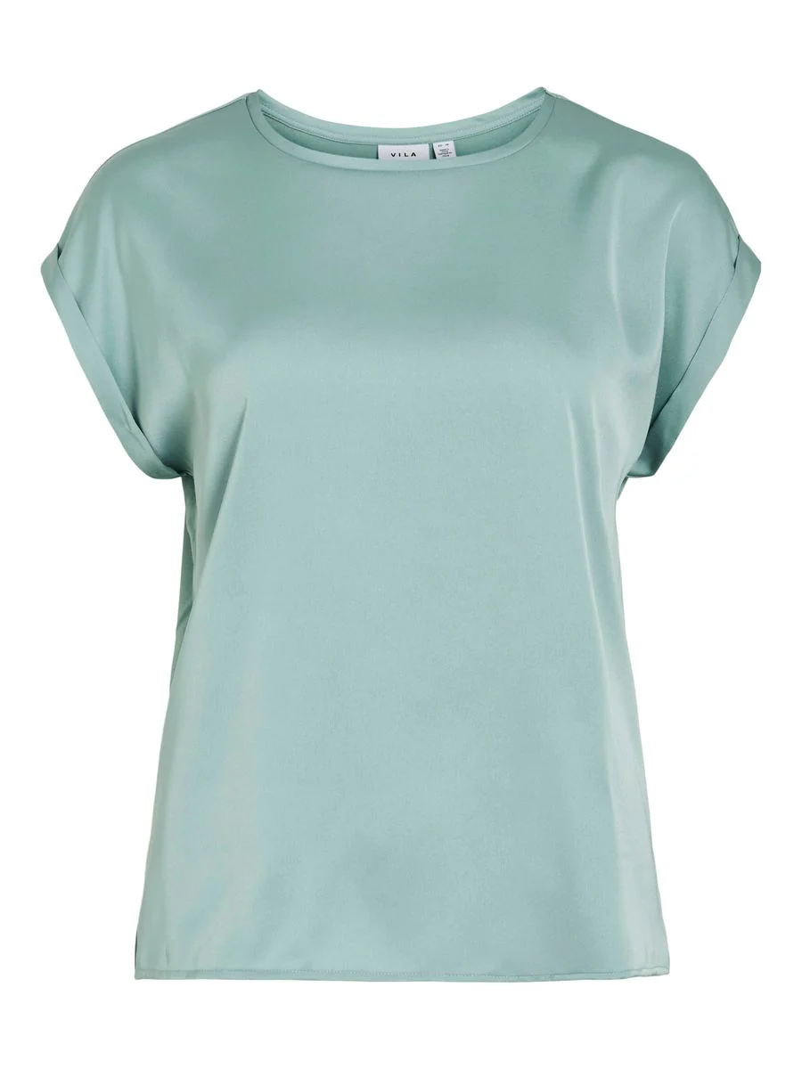 VIELLETTE S/S SATIN TOP - NOOS - Image 9