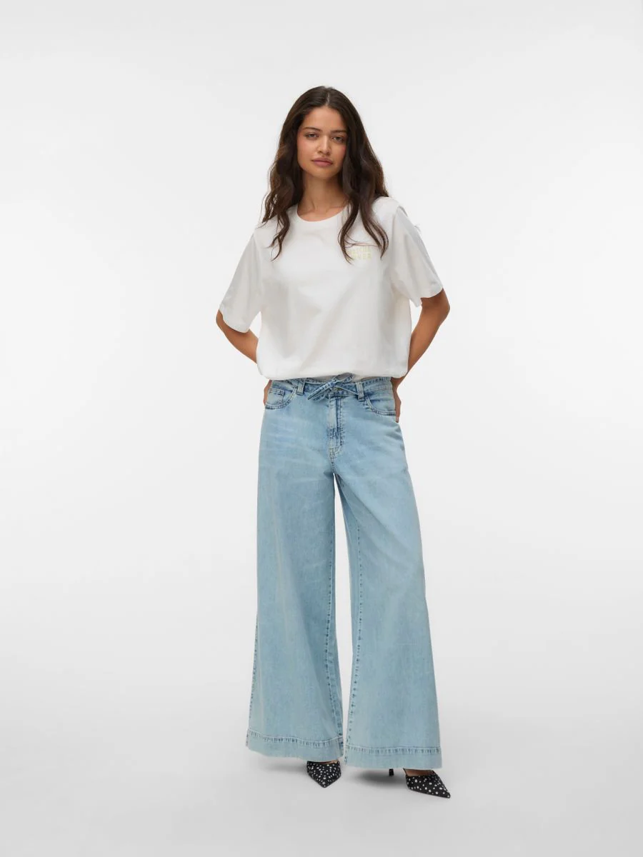 VMAISA MR WIDE PALAZZO JEANS MIX - Image 3