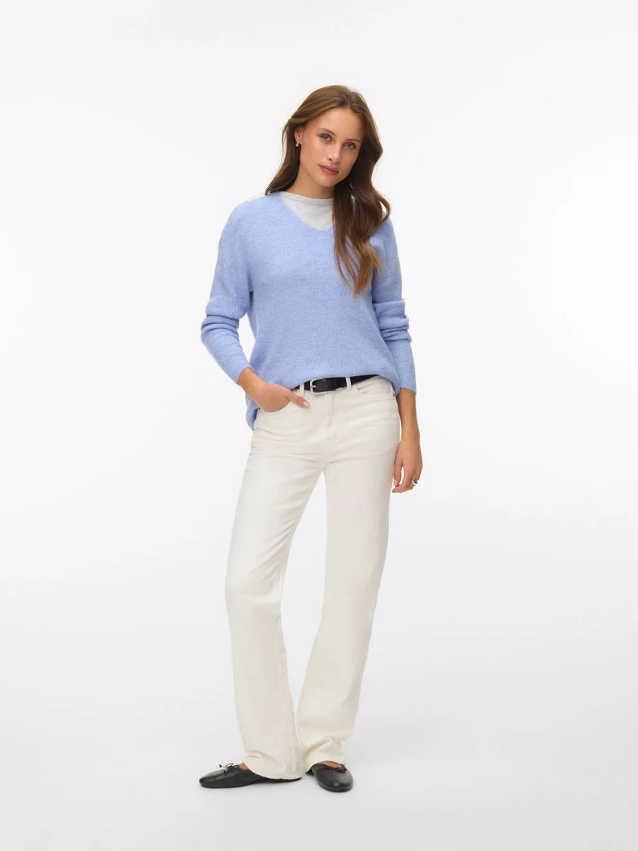 VMCREWLEFILE LS V-NECK BLOUSE NOOS - Image 2