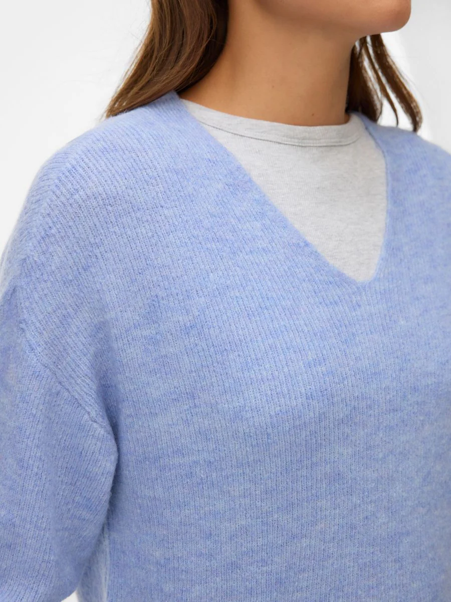 VMCREWLEFILE LS V-NECK BLOUSE NOOS - Image 4