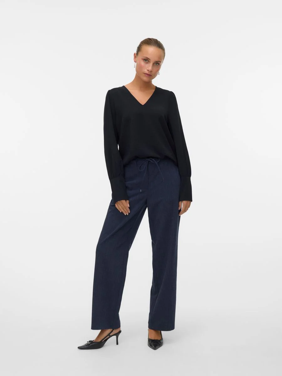 VMESME LS V-NECK TOP WVN GA - Image 2