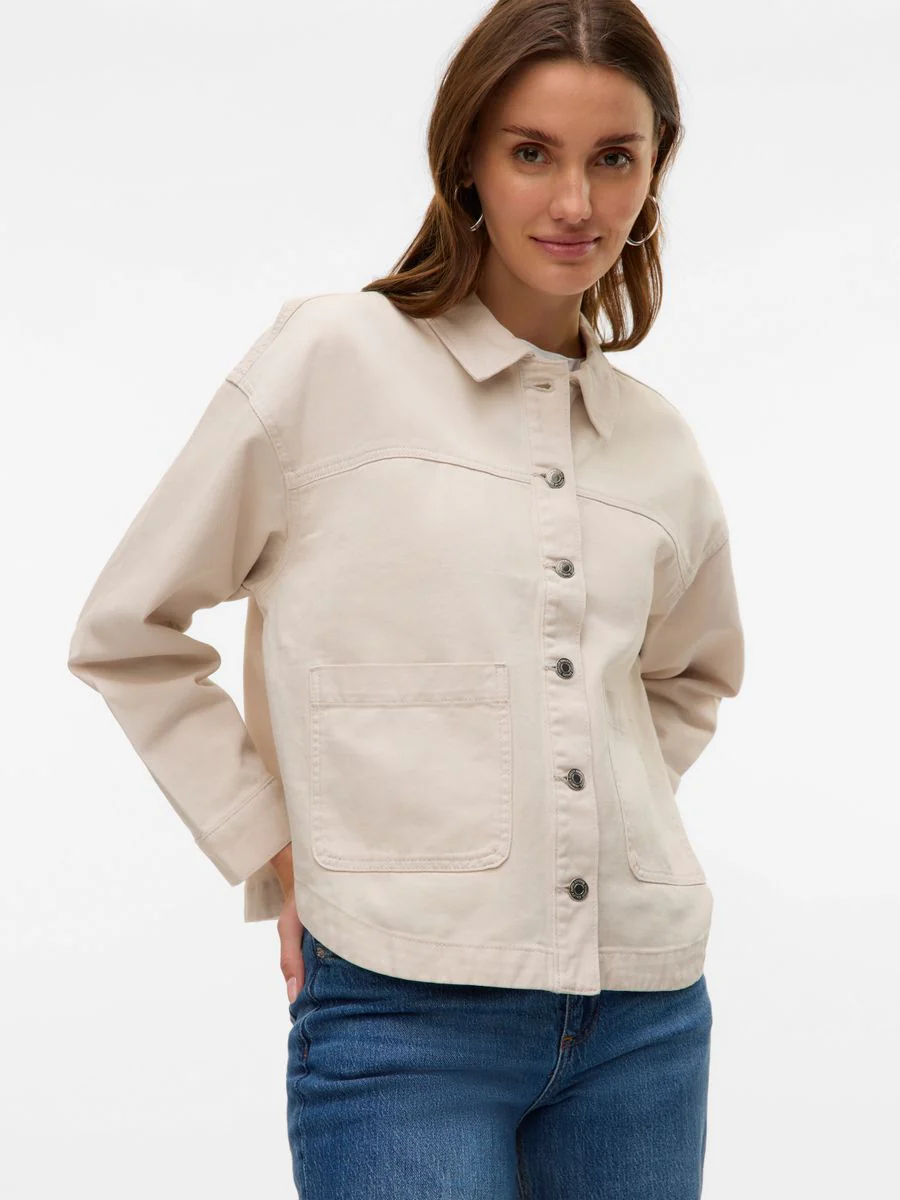VMJAMIE LS DENIM SHACKET MIX GA NOO - Image 3