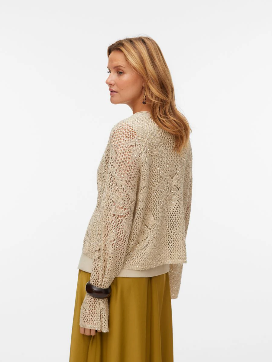 VMLEILANI FLOWER LS O-NECK PULLOVER - Image 3