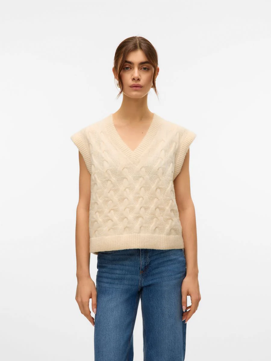 VMPIPER SL V-NECK VEST BOO - Image 2