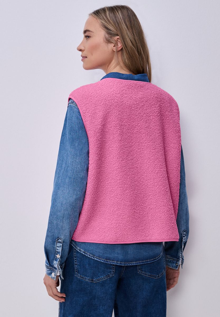 v-neck teddy vest w.zipper - Image 4