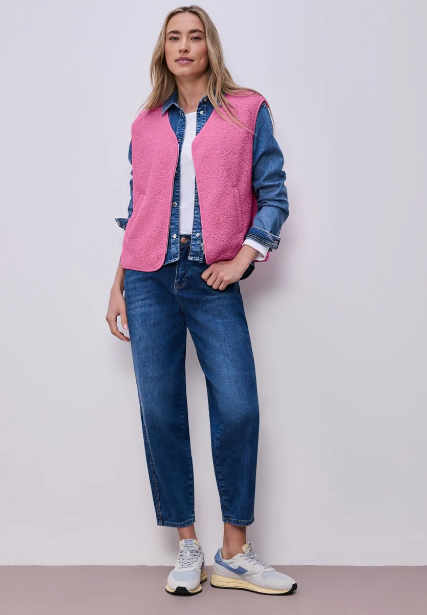 v-neck teddy vest w.zipper - Image 5
