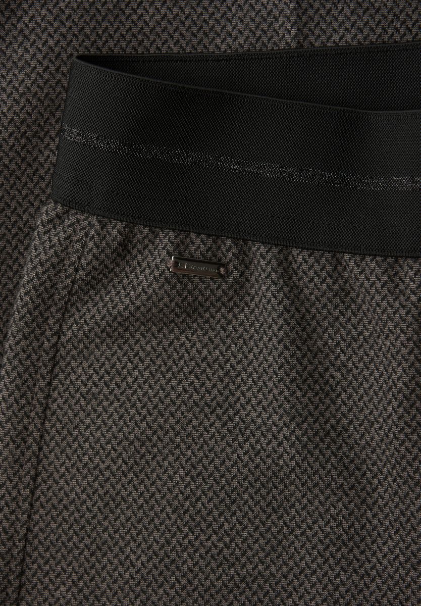 Wide Leg Herringbone  Hose - Image 2