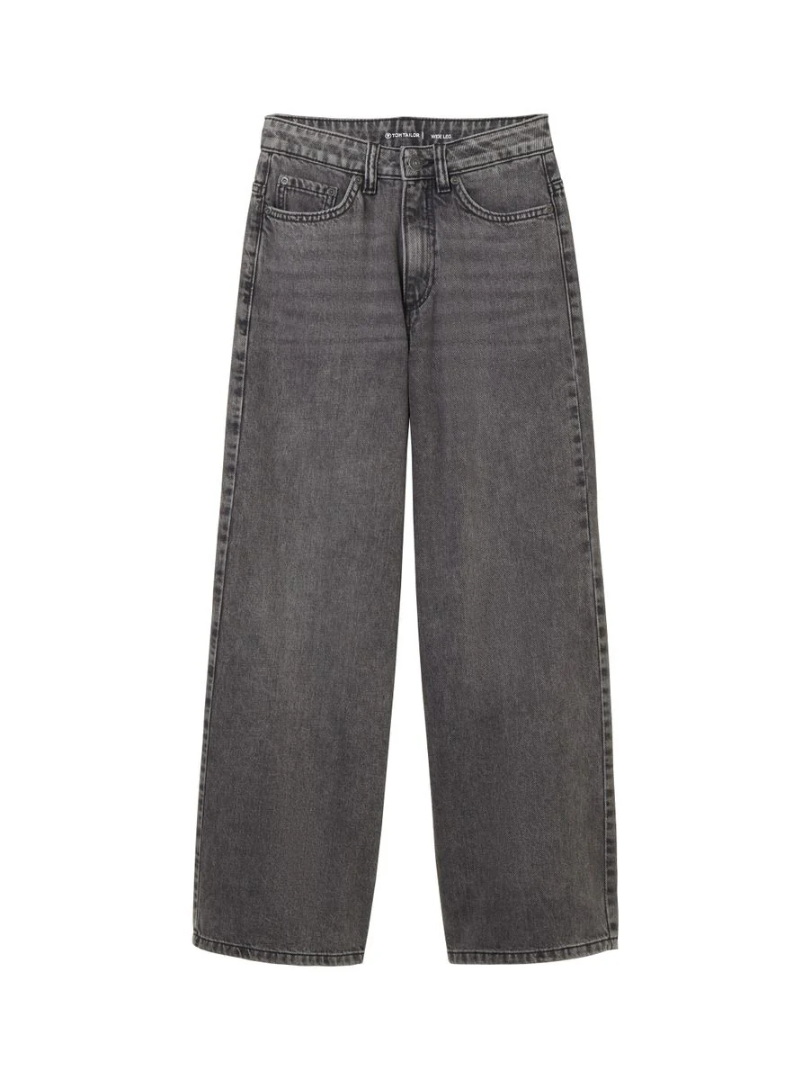 wide leg denim pants - Image 4
