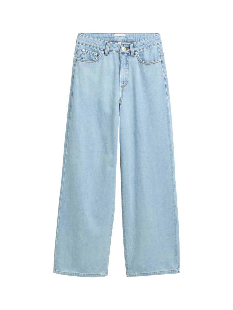 wide leg denim pants - Image 5